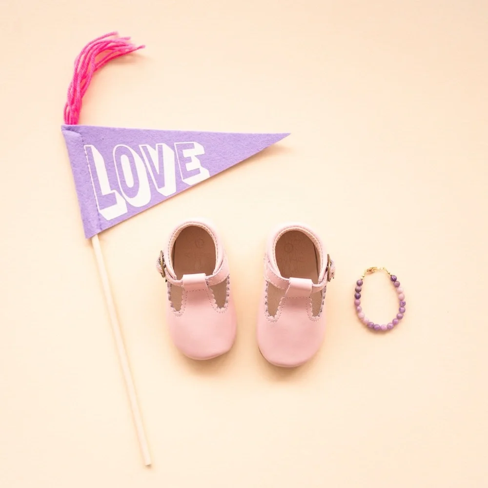Riley T-Straps - Scalloped - Sweet Pink - Picture 2 of 15